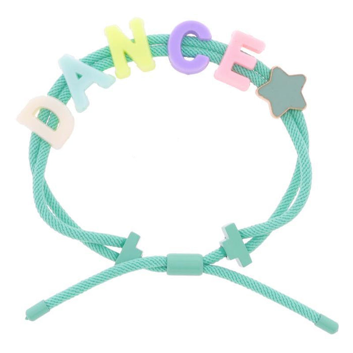 Kids Multi Color "DANCE" Star Bracelet