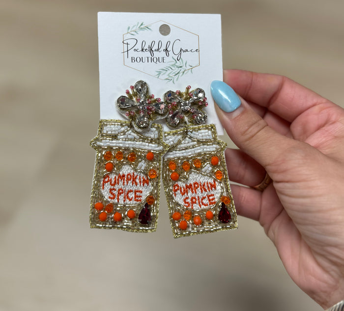 Pumpkin Spice Cup Earrings