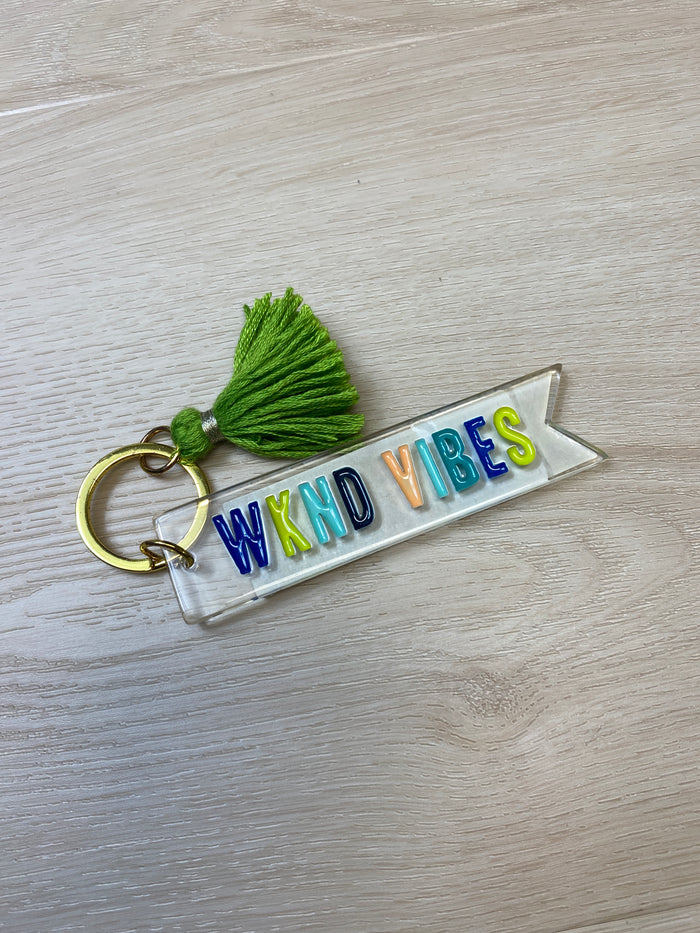 Acrylic Word Keychain
