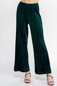 Pleated Velvet Pants