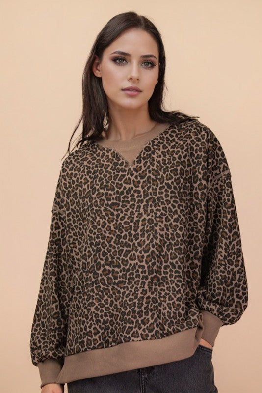 Coco Leopard Pullover