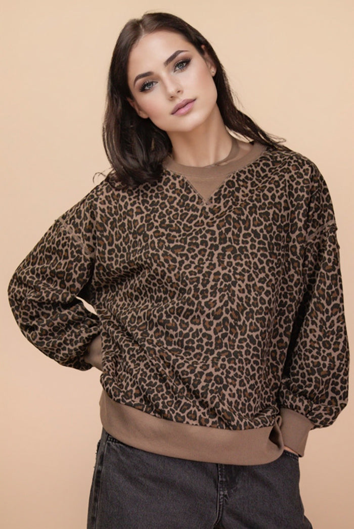 Coco Leopard Pullover