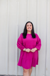 Berry Dallas Tiered Dress