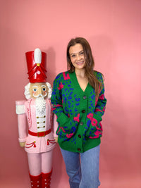 Love & Animal Jacquard Cardigan