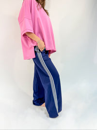 Stripe Wide Leg Sweatpants