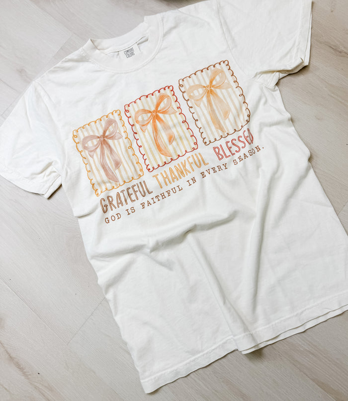 Grateful Thankful Blessed Tee