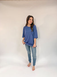 Ribbed Pocket Oversized Top