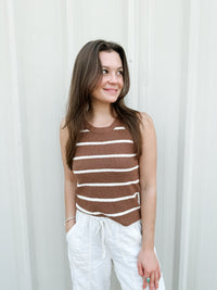 Stripe Sweater Tank Top