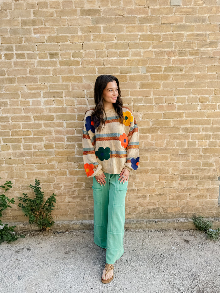 Evergreen Washed Knit Pants