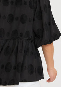 Swiss Dot Baby Doll Top