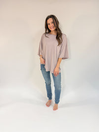 Ribbed Pocket Oversized Top