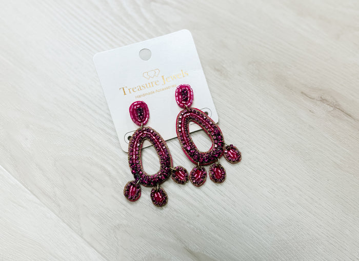 Ava Pink Earrings