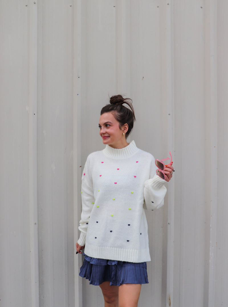 Novie Pom Pom Sweater