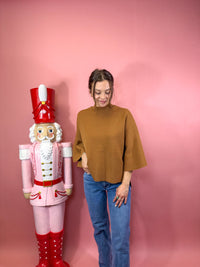 Viscose Bell Sleeve Sweater