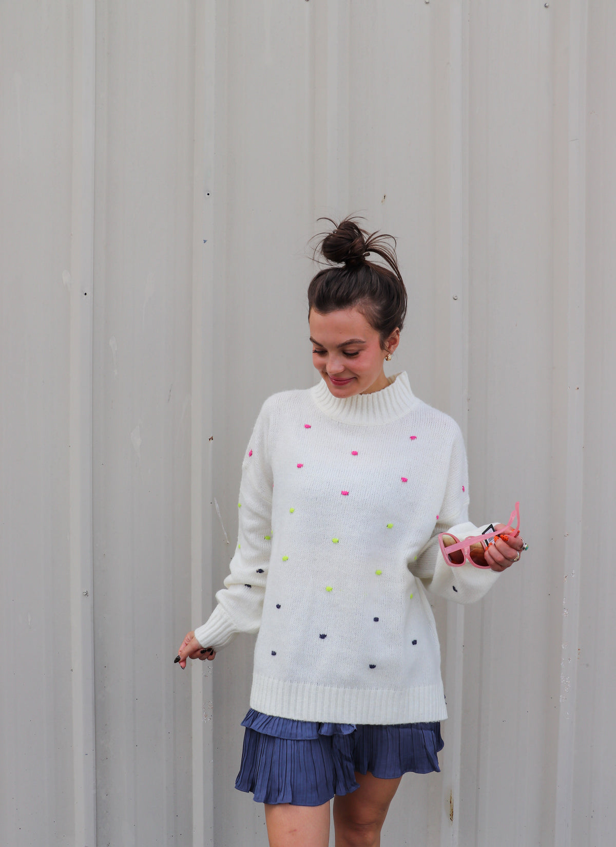 Novie Pom Pom Sweater