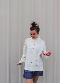 Novie Pom Pom Sweater