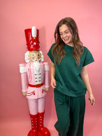 Textured Short Sleeve Lounge Set