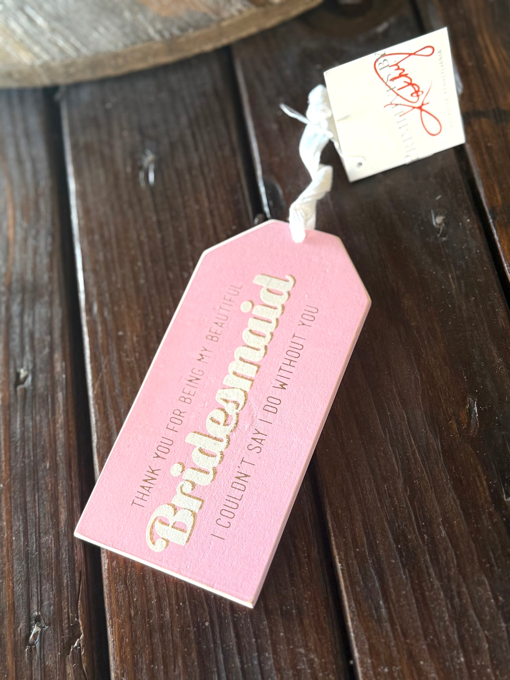 Bottle Tag-Bridesmaid