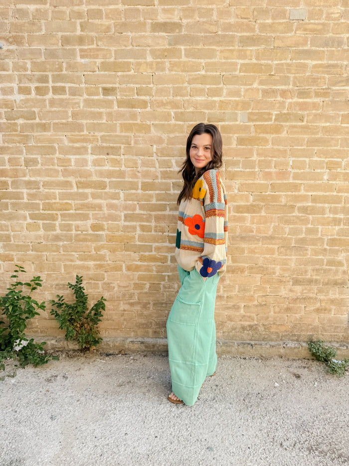 Evergreen Washed Knit Pants