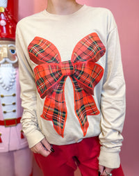 Plaid Bow Graphic Tee