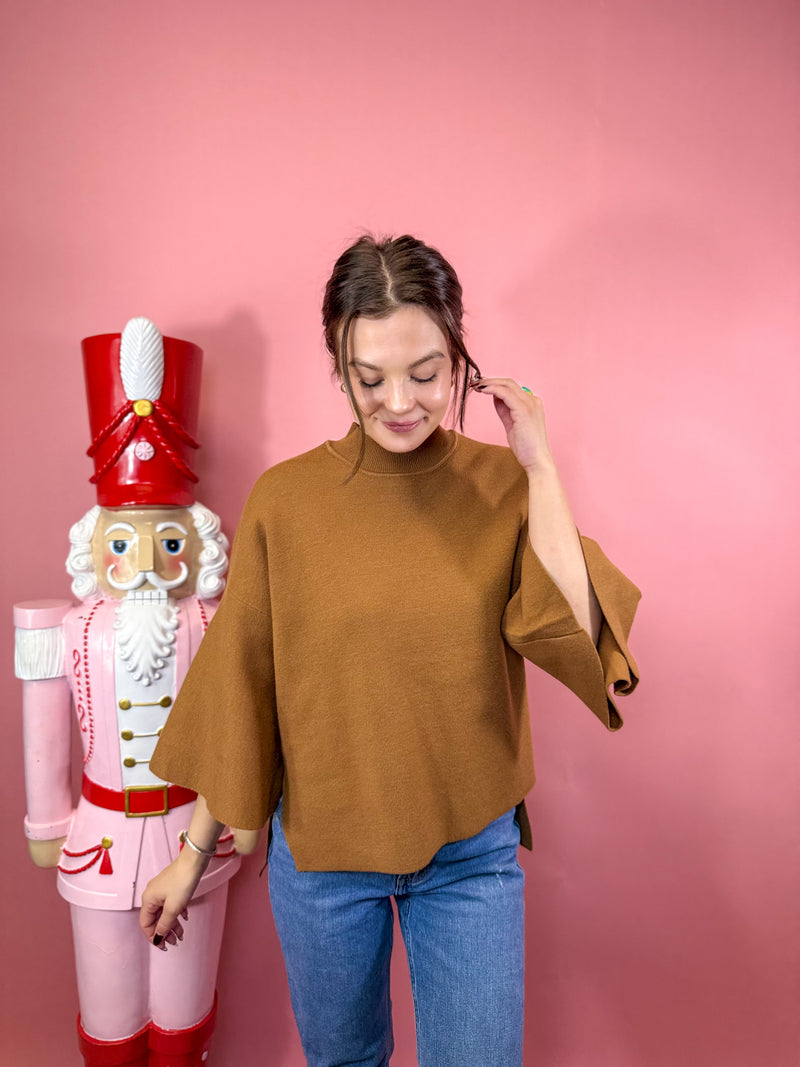 Viscose Bell Sleeve Sweater