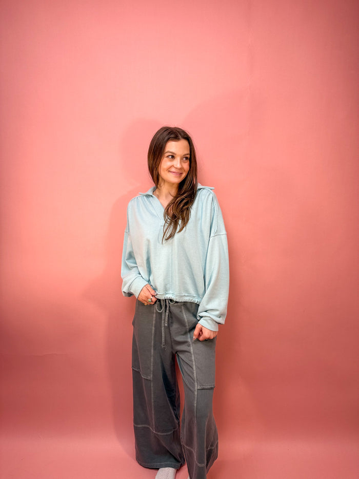 Weekend Wash Wide-Leg Pants