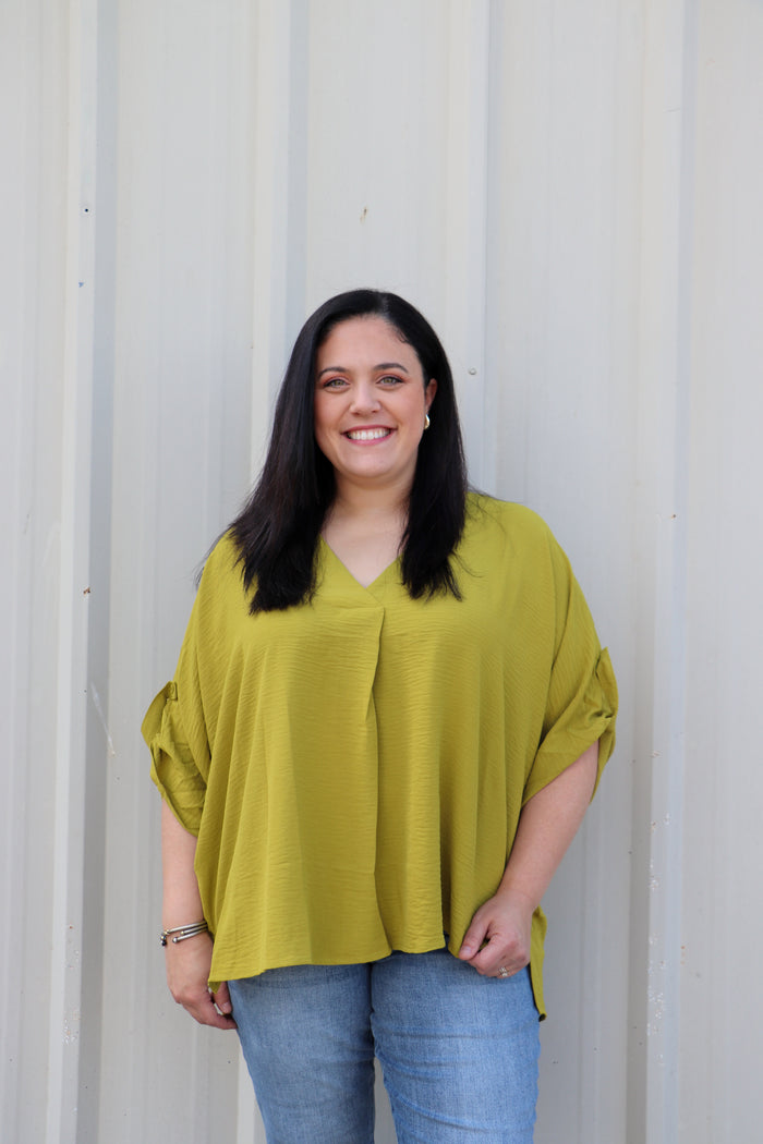 V-Neck Oversized Top