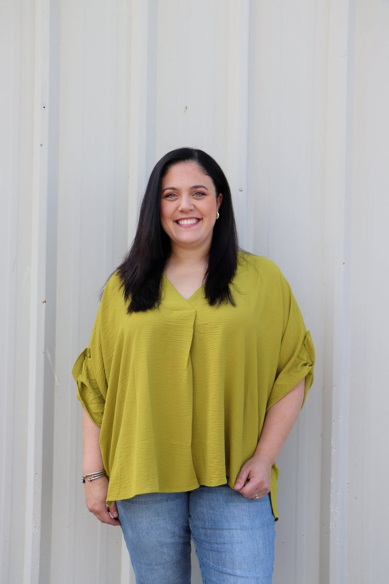 V-Neck Oversized Top