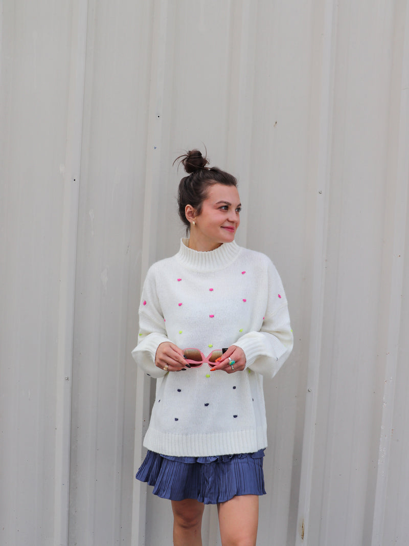 Novie Pom Pom Sweater