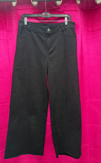 Black Heavy Cotton Wide Pant