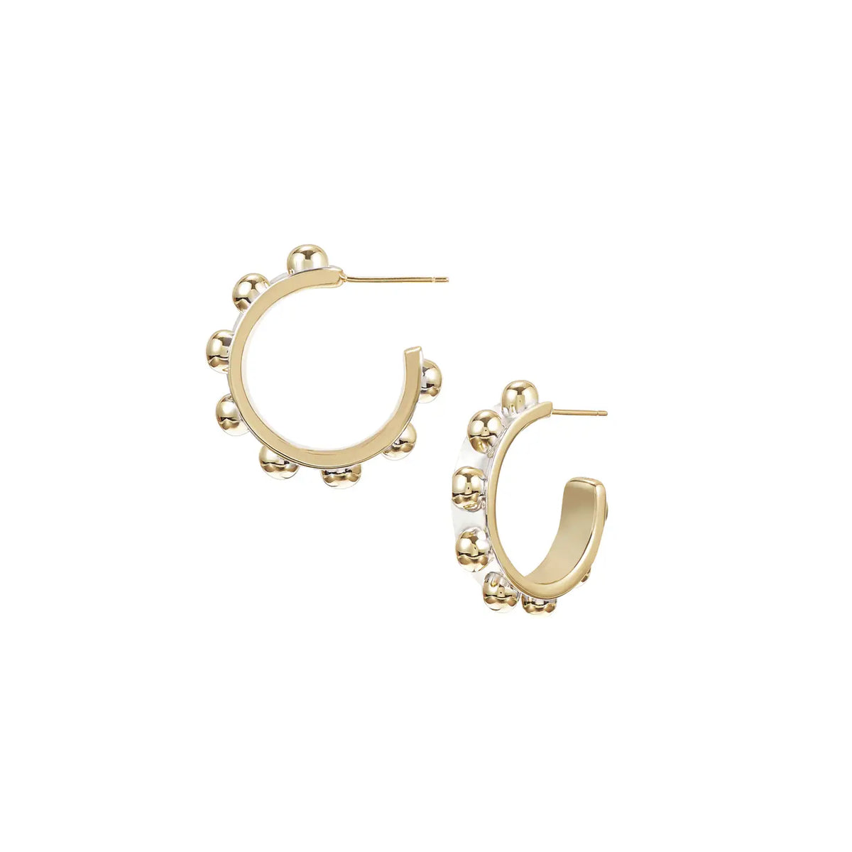 NWD Enchanted Mini Beaded Hoop-Silver/Gold