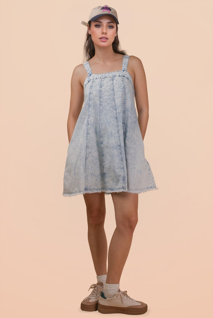 Fray It All Denim Mini Dress