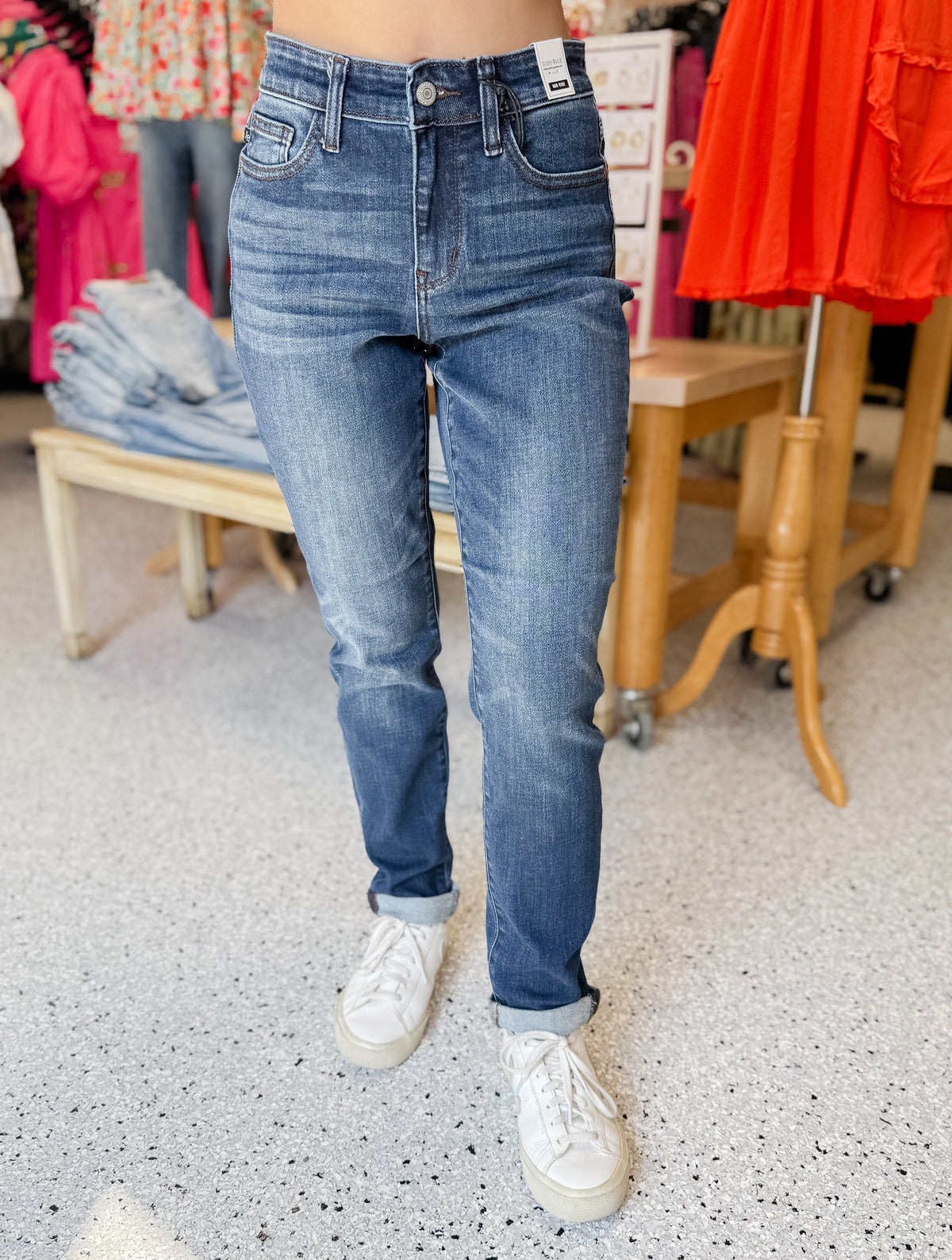 Abbi Cuff Slim Fit Jeans