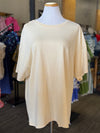 Crew Neck Drop Sleeves Oversized T-Shirt