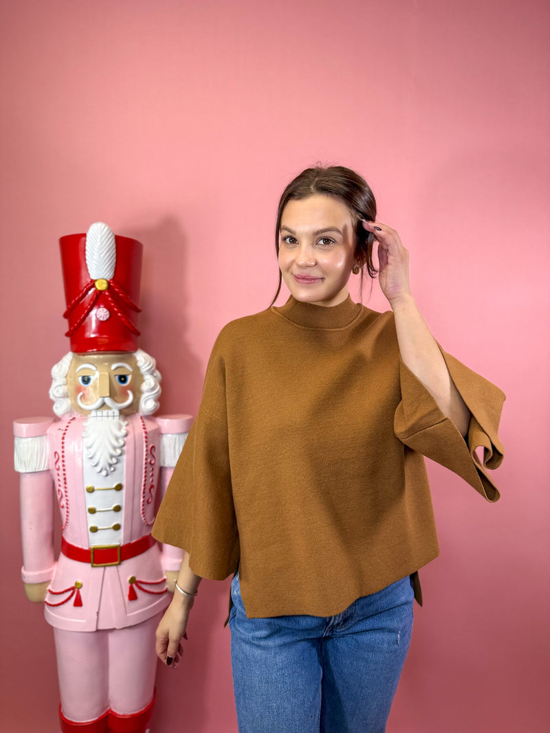 Viscose Bell Sleeve Sweater