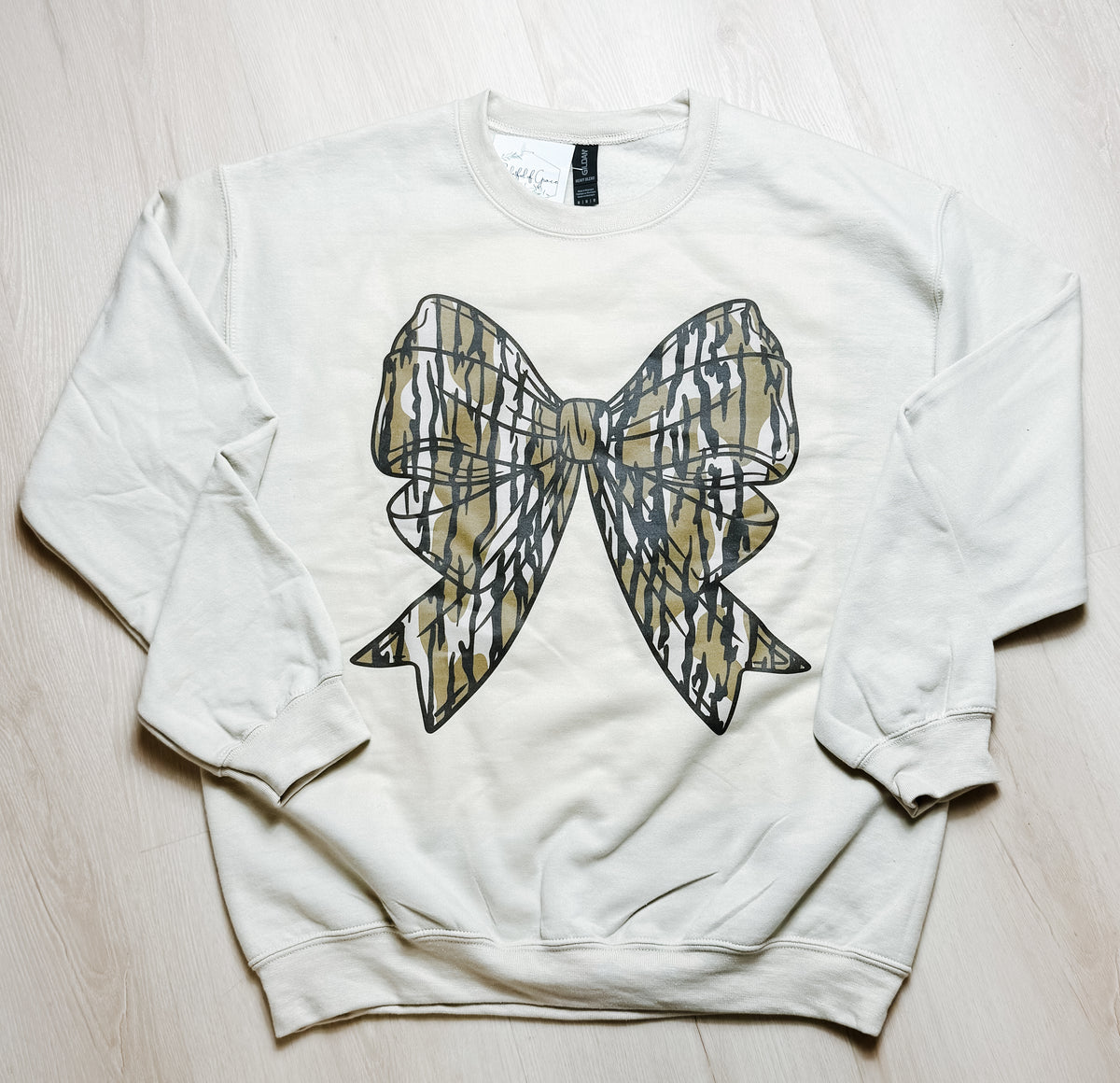 Camo Bow Sweatshirt