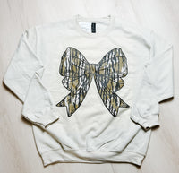 Camo Bow Sweatshirt