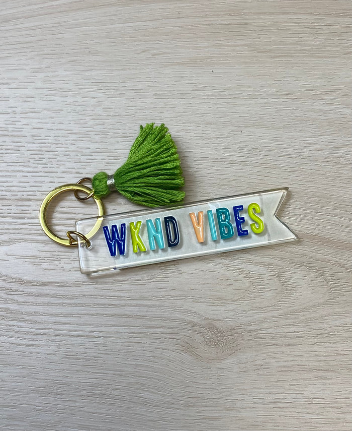 Acrylic Word Keychain