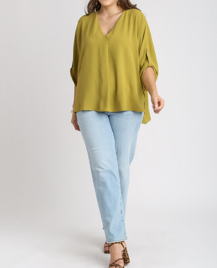 V-Neck Oversized Top