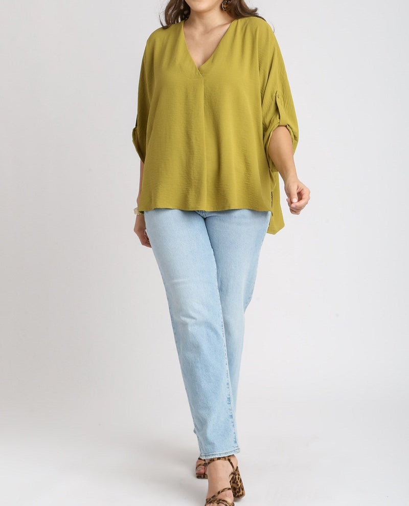 V-Neck Oversized Top