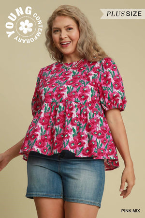 Floral Peplum Top