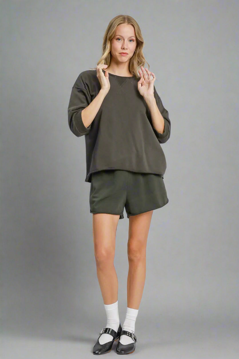Mineral Washed French Terry Lounge Set