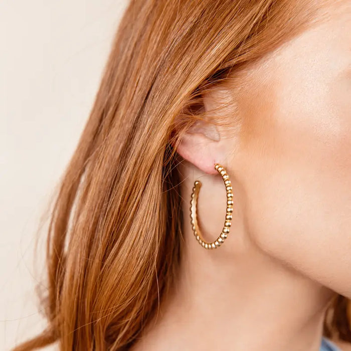 NWD Beaded Hoop Earrings