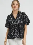 Bow Puff Babydoll Blouse