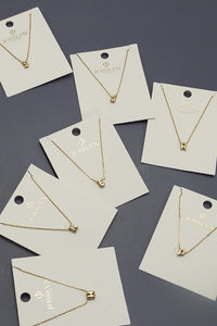 Bubble Initial Neckace