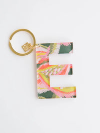 Floral Letter Keychain