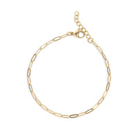 18K Stainless Steel Paperclip Bracelet