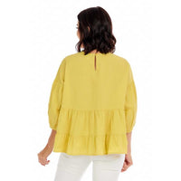 Lime Stoney Flounce Top