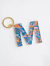 Floral Letter Keychain