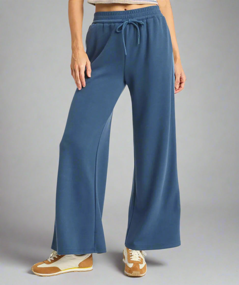 Stripe Wide Leg Sweatpants